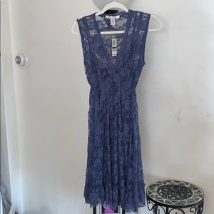 American Rag blue lace sleeveless dress